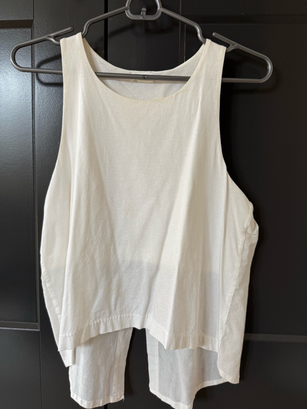 Club Monaco White Sleeveless High-Low Tank